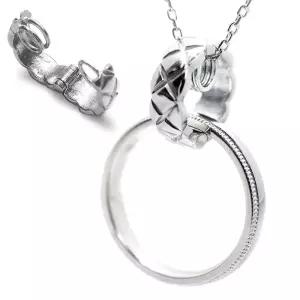 SIDE7 링 홀더 반지를 목걸이에 서지컬 스테인리스 미자르 크래시 스테인리스 맨즈 여성 반지용 펜던트 체