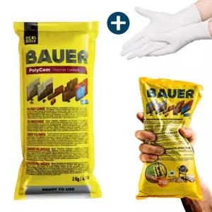 원씰 바우어 시멘트 회색 2Kg 바로 짜서쓰는 접착시멘트 벽돌 벽 구멍 틈새 메꾸기