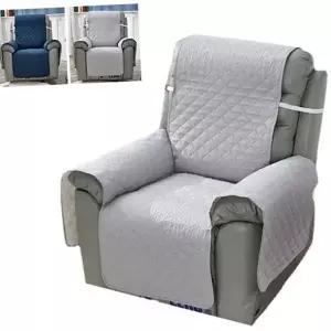 리클라이너 소파 커버 패브릭 누빔 방수 1인용 소파 커버 오염 방지 미끄럼 의자 안마 가능 생활 세탁