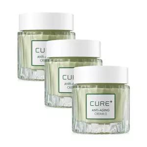 [15%+카드12%] 김정문알로에 큐어 안티에이징 크림S 50g 3개