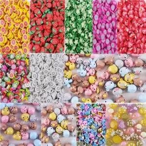 슬라임 슬라이스 과일 클레이 미니어처 DIY-대용량 만들기재료 다양한컬러 다양한색상