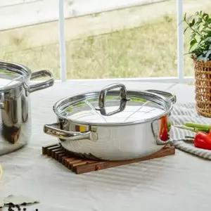 [핀일로][finn ilo] 핀일로 닥터316티타늄 스텐 통5중 22cm 전골냄비+스텐뚜껑