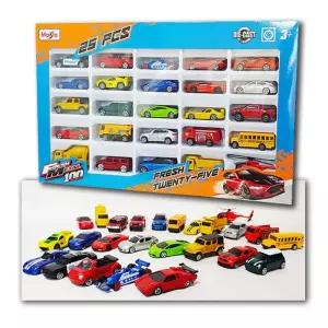 마이스토 25P 미니카 세트/자동차/어린이용/아이/레이싱카/스포츠카/장난감/슈퍼카/다이캐스트/모형/컬렉션