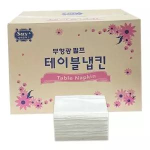 무형광 종이 냅킨 일회용 업소용 식당용 무형광 테이블 냅킨 다용도 티슈