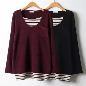 [하프클럽/]위쉬몰 OL 이중줄지라임긴팔티(J643H512) 빅사이즈