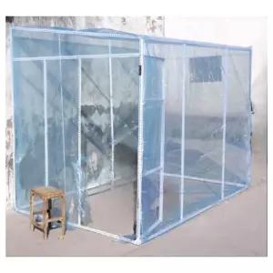 투명 텐트 비닐하우스 창고 안뜰 차양막 온실하우스 보온천막 비닐 캐노피 식물