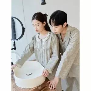 [하프클럽/바풀]바풀 CA5S15316 커플잠옷 순면 잠옷 신혼부부 남성 여성 파자마 세트