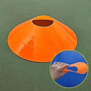 플라스틱 마커 접시콘 주황 훈련 축구콘