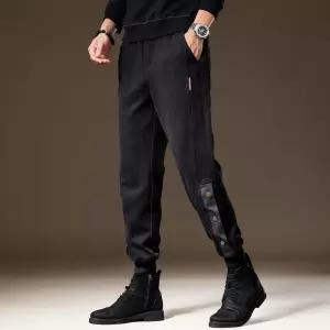 남성바지 트렌디 아이템 배기핏 근육감 맨투맨 추동 빈티지 헤비 파운드 와이드 빅사이즈 캐주얼 팬츠 HT