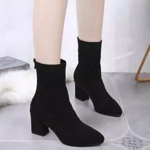 고품질 여성구두 첼시 롱부츠 로우힐워커 여성부츠 봄부츠 (WFJ49L7)