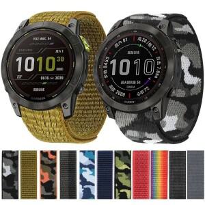 [호환품]Garmin Fenix 7X 6X Pro 7 7S 6 6S 5X 5 5S Plus/Venu 2 Plus 후크 및 루프 퀵 드라이 스트랩용