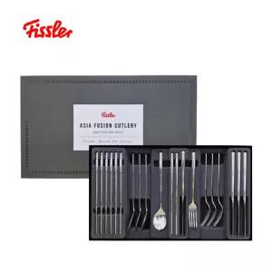 휘슬러 아시아 퓨전 커트러리 4인 세트 수저 젓가락 나이프 포크 16P 한식 숟가락 양식기