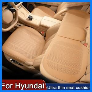 부드러운 가죽 자동차 시트 커버 현대 Genesis G70 G80 G90 GV80 GV70 GV60 용 고급 통기성 시트 보호대 쿠