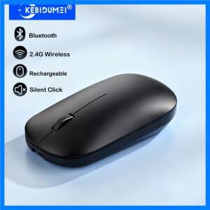 듀얼 모드 블루투스 마우스 2.4G 무선 마우스 충전식 마우스 게임용 마우스 PC 노트북 태블릿 용 사무실 무