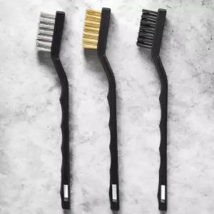 세척 칫솔 튀김기 와이어 화구 쇠 브러쉬 철칫솔 동 철솔 창틀 쇠솔 불판 나일론 구리 청소 세트 3종 강력