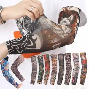 문신토시 암슬리브 다리 긴팔소매 타투