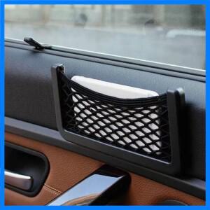 자동차 좌석 측면 인테리어 뒷면 잡화 포켓 메쉬 보관 가방 전화 그물 포켓 거치대 자동차 보관 가방 신축