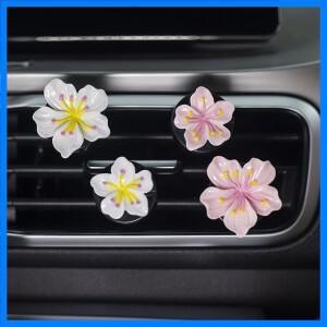 2pcs 자동차 향수 클립 꽃 공기 콘센트 장식 자동차 에어컨 공기 환기 개인 인테리어 장식 액세서리