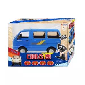 블루 다마스 리얼사운드 무선조종 장난감 어린이선물용 알씨카 전동RC카 집콕놀이