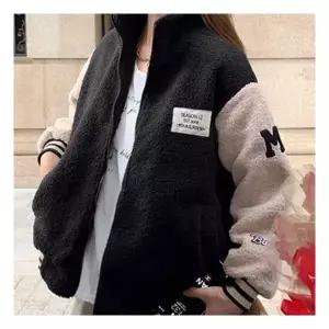 여성아웃터플리스 여자 해외 공항 패션 후리스 야구 점퍼 1007267