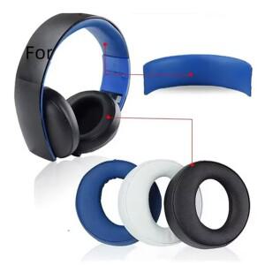 [호환품]소니호환 골드 무선 플레이스테이션 PS4 헤드셋 이어패드 쿠션용 교체용 이어 패드(모델 CECHYA-00