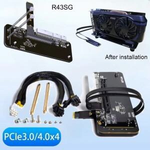 ADT-Link 외장 GPU 독 그래픽 카드 익스텐션 케이블 노트북 호스트 K43SG 4.0 M.2 M-Key NVMe-PCI-E X16