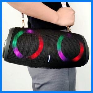 휴대용 방수 100W 고출력 블루투스 스피커 RGB 컬러풀 라이트 무선 서브우퍼 360 스테레오 서라운드 TWS FM