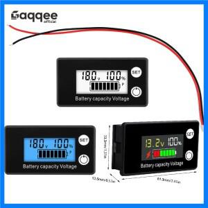 6133A DC 8V-100V 배터리 용량 표시기 납산 리튬 LiFePO4 자동차 오토바이 전압계 전압 게이지 12V 24V 48V