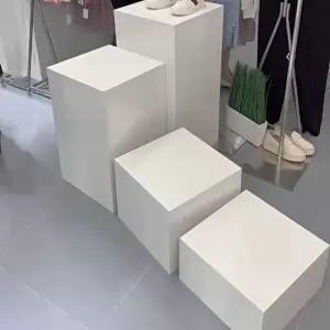 디피 박스 사각 다이 스튜디오 전시좌대 소품 레드 스툴