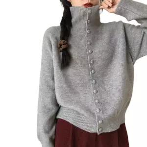 여성 하이넥 집업 가을 뽀글이 야구점퍼 니트 겨울