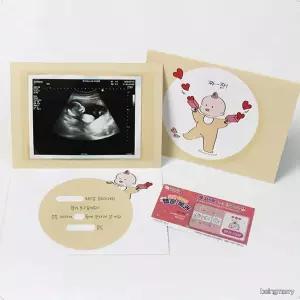 임신 소식 알림 감동 서프라이즈 스크래치 복권 메시지 카드 공개 부모님 남편 친구 용띠아기