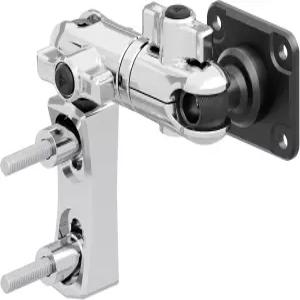 택폼 크롬 모터사이클 퍼치/브레이크/클러치 리저버 GPS/튜너 마운트 - 4홀 AMPS 패턴 알루미늄 가민 주모