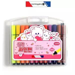 고품질 24색 핑크 삼각 사인펜 (WFJQPOE)