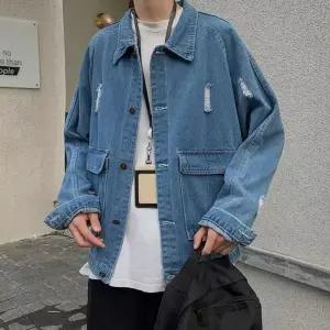 [모로엠]스트릿 빅사이즈 워싱 데님 자켓 DMS JUA Q4121584_P414156175