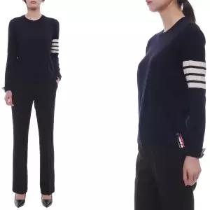 [롯데백화점]톰브라운 25FW 여성 사선 스트라이프 울 니트 FKA280A Y1014 415 25F