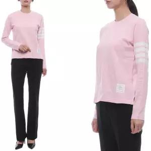 [롯데백화점]톰브라운 25FW 여성 사선 스트라이프 긴팔티셔츠 FJS103G 07862 680 25F