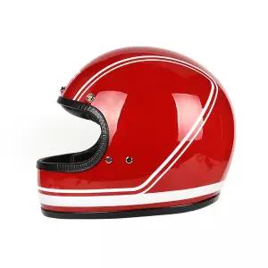 바이크 오토바이 반모헬맷 헬멧 레트로 복고풍 엔틱 풀 유리 섬유 DOT CE 인증 Cascos Para Moto Motocross