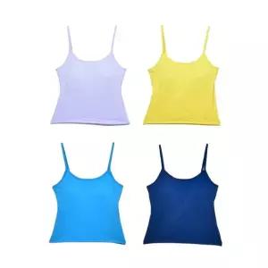 내장 여성속옷 잇템 크롭탑 기획상품 레이어드티 캡 끈나시