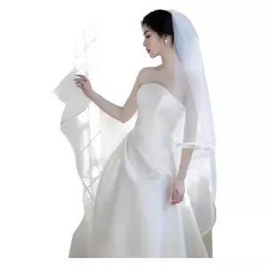 면사포 베일 화이트 셀프 웨딩 드레스 소품