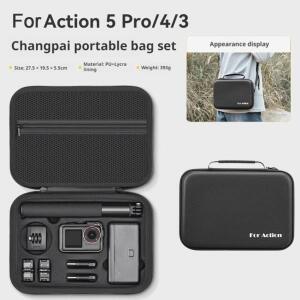 Dji Osmo ACtion 5 Pro/3/4 용 휴대용 운반 케이스 스크래치 방지 임팩 흡수 보호 여행용 가방