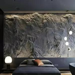 PU 석재 입체 타일 인공 인테리어 스톤 암벽 벽타일 배경 대형