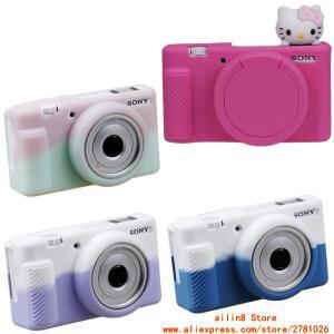 소니 ZV1F ZV-1II m2 zv-e10 Vlog 카메라 가방 소프트 케이스 실리콘 쉘 휴대용 목 걸이 스크래치 방지 낙