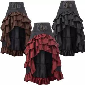 고딕 러플 하이로우 스커트(3color) 교복 학생복