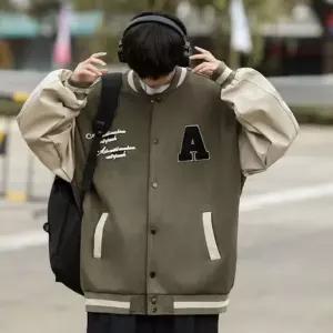 남성 드롭 숄더 야구 스타일 점퍼 DMS-JUA-Q4276231