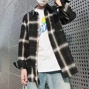 남성 빈티지 내추럴한 베이직 모던 트렌디 체크셔츠 DMS-SHA-Q4578917