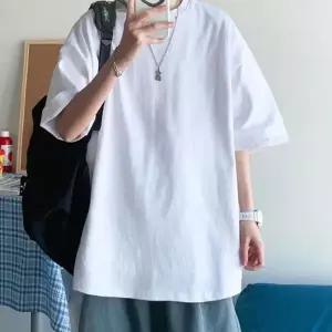 무지 신축성 이중마감 남성 레귤러핏 티셔츠 ON-TSA-QWA3436F