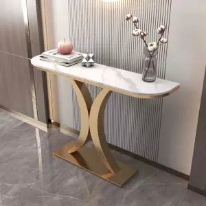 현관 콘솔 거실 테이블 장식 반원형 선반 슬림 프레임