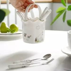 피크닉 디저트 포크 과일 무민 티스푼 포크 세트 (WFK8Y4I)