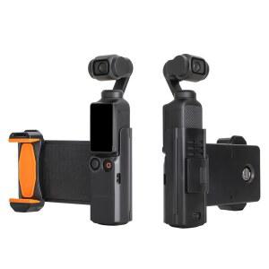 [미국배송] LIBOQIAO 휴대폰 홀더 마운트 DJI OSMO 포켓 3와 호환 마이크 삼각대 확장 마운트 어댑터 3 액세서리용 1/4인치 나사 포함