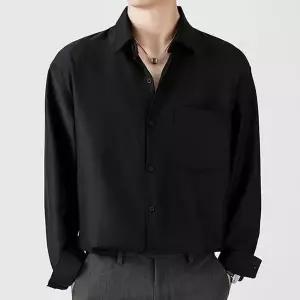 남성 여름긴팔셔츠 3컬러 베이직 포켓 여름 간절기 긴팔 셔츠 남방 (WFJSOAI)